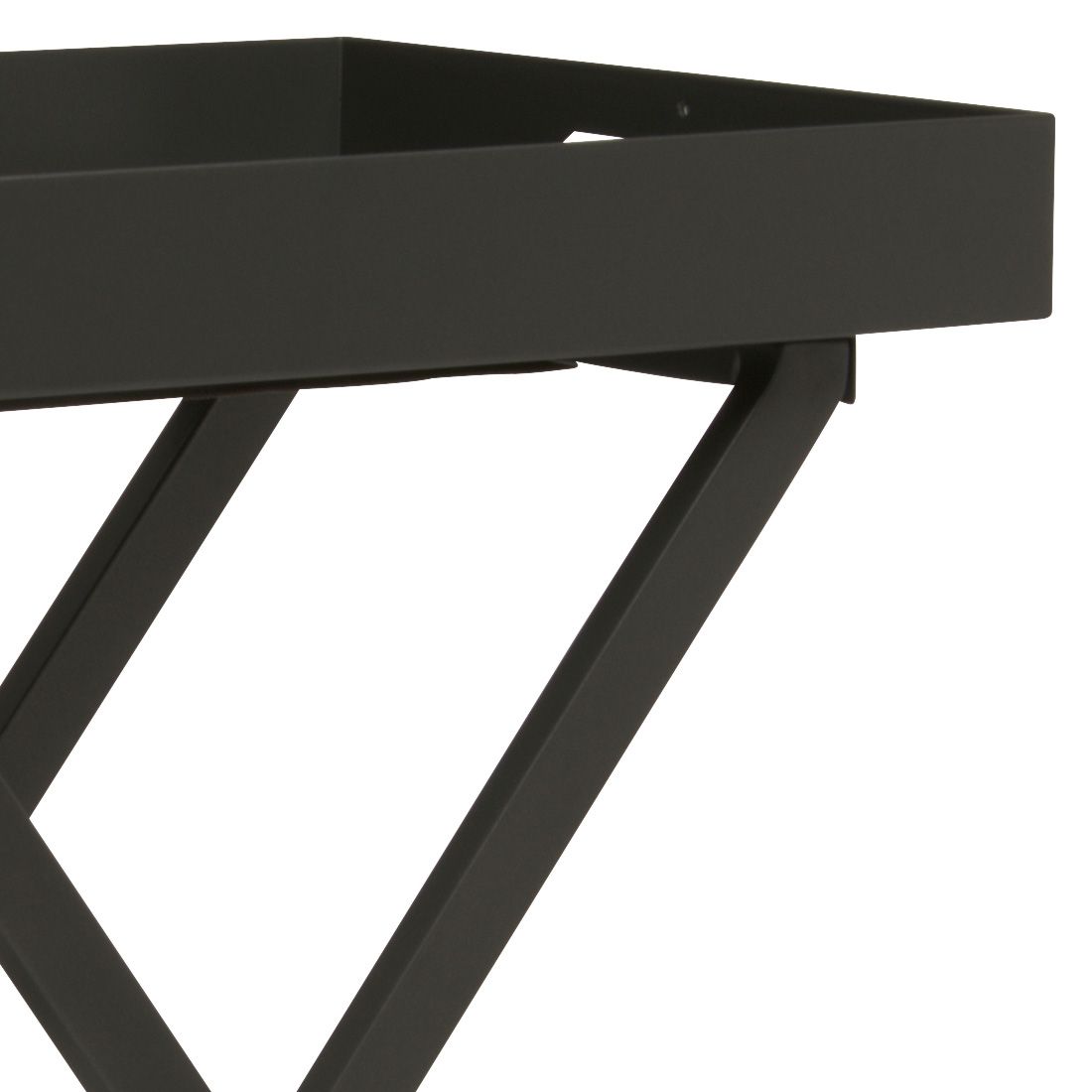 Stern Tabletttisch 60x40cm Aluminium