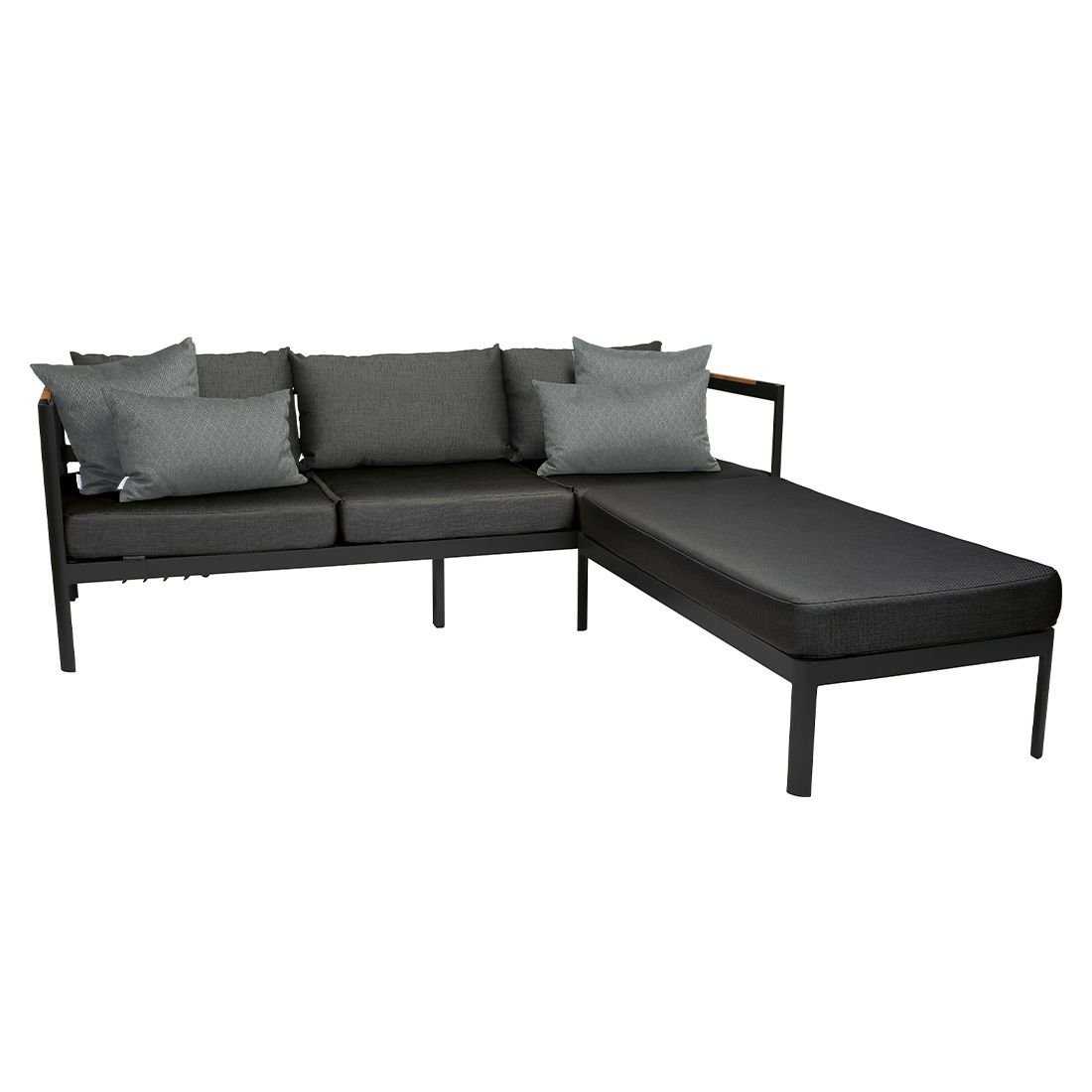 Stern Viggo Loungeset verstellbar inkl. Loungetisch Aluminium/Polyacryl