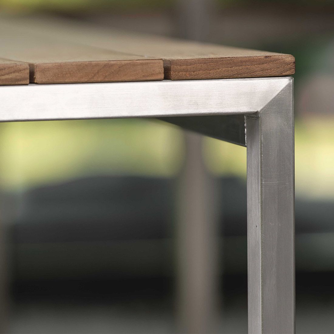 Stern Viona Gartenbank Edelstahl/Teak