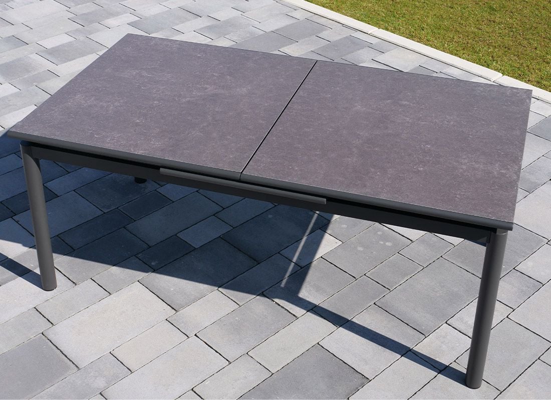Sungörl Bornheim Ausziehtisch 180/240x100 Aluminium/Glaskeramik