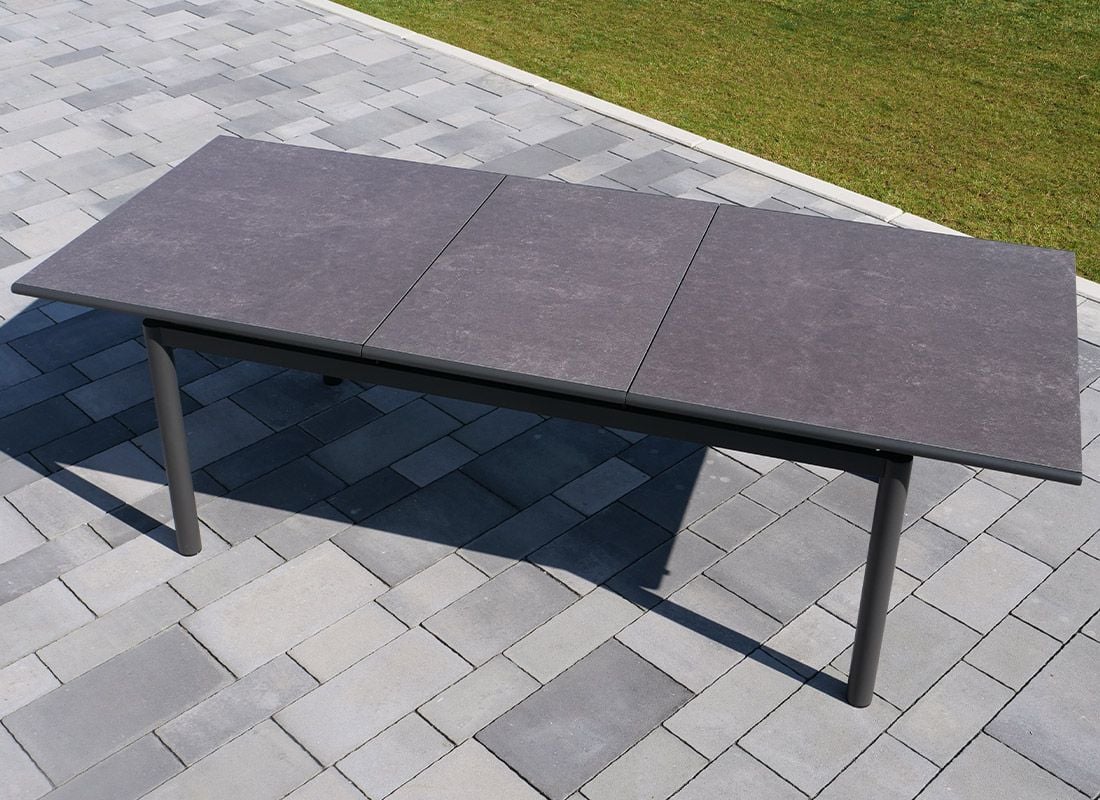Sungörl Bornheim Ausziehtisch 180/240x100 Aluminium/Glaskeramik