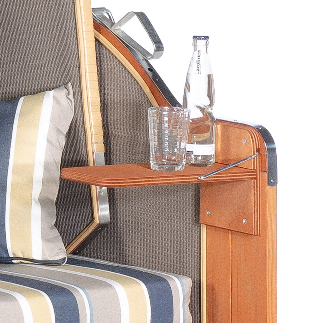 Sunny Smart Rustikal 255 Plus Strandkorb Geflecht/Fichte