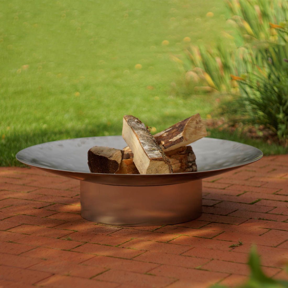 SvenskaV Grace Design-Feuerschale Ø58x13,6cm Edelstahl