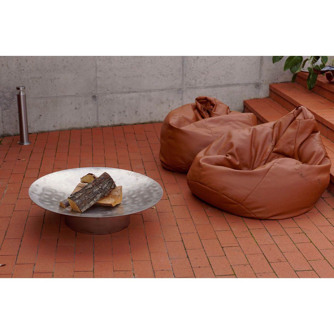 SvenskaV Grace Design-Feuerschale Ø80x20cm Edelstahl