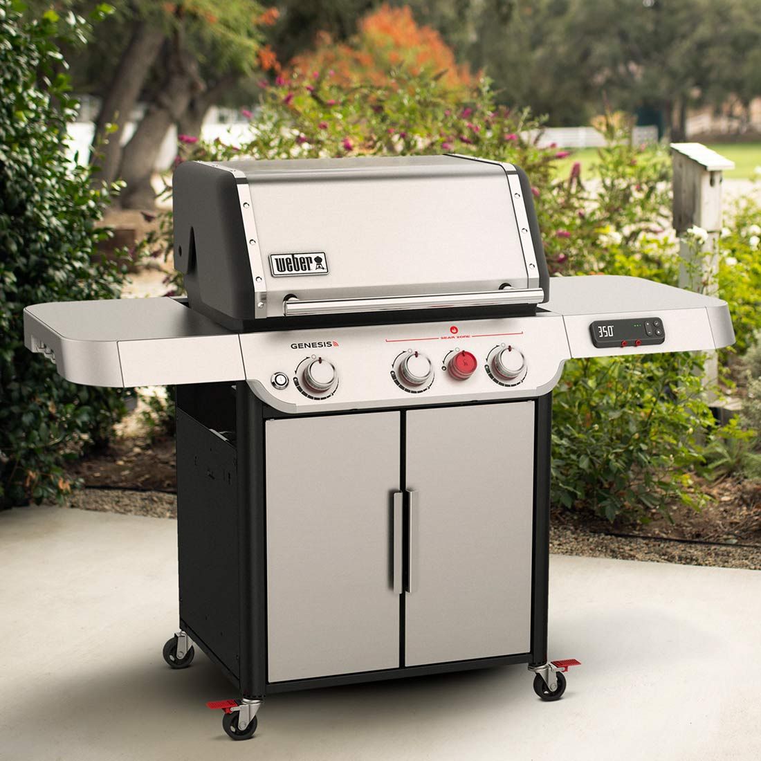Weber silver gas grill sales