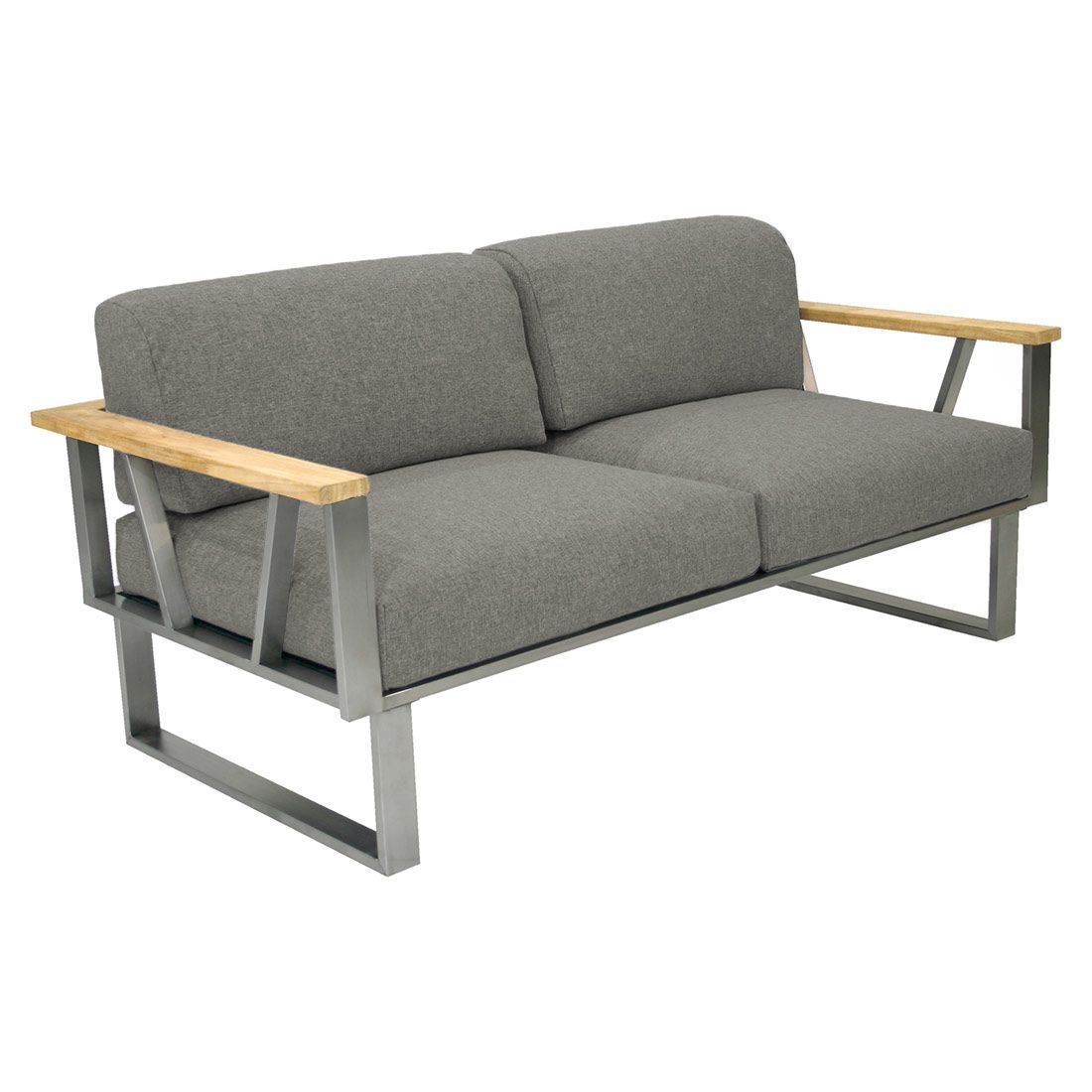 Zebra Belvedere Gartensofa Edelstahl/Tuvatextil