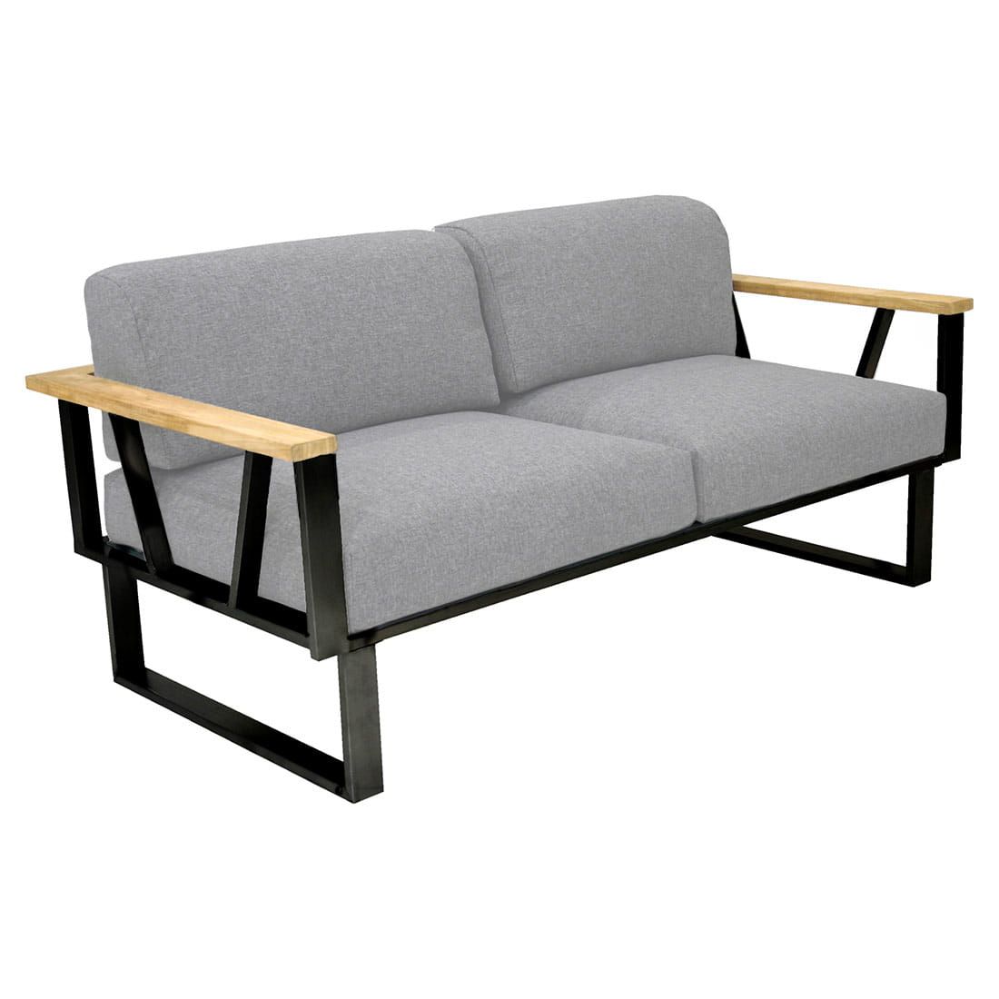 Zebra Belvedere Loungebank Edelstahl/Tuvatextil