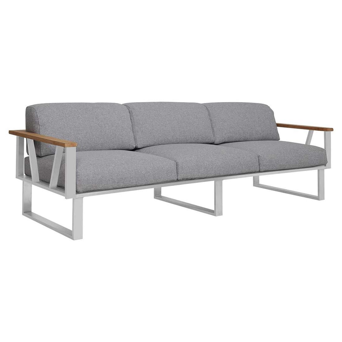 Zebra Belvedere Ecklounge 3-teilig Edelstahl/Olefin