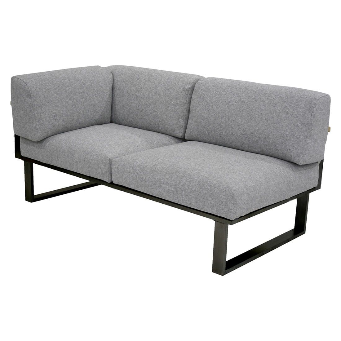 Zebra Belvedere Ecklounge 5-tlg. Edelstahl/Tuvatextil