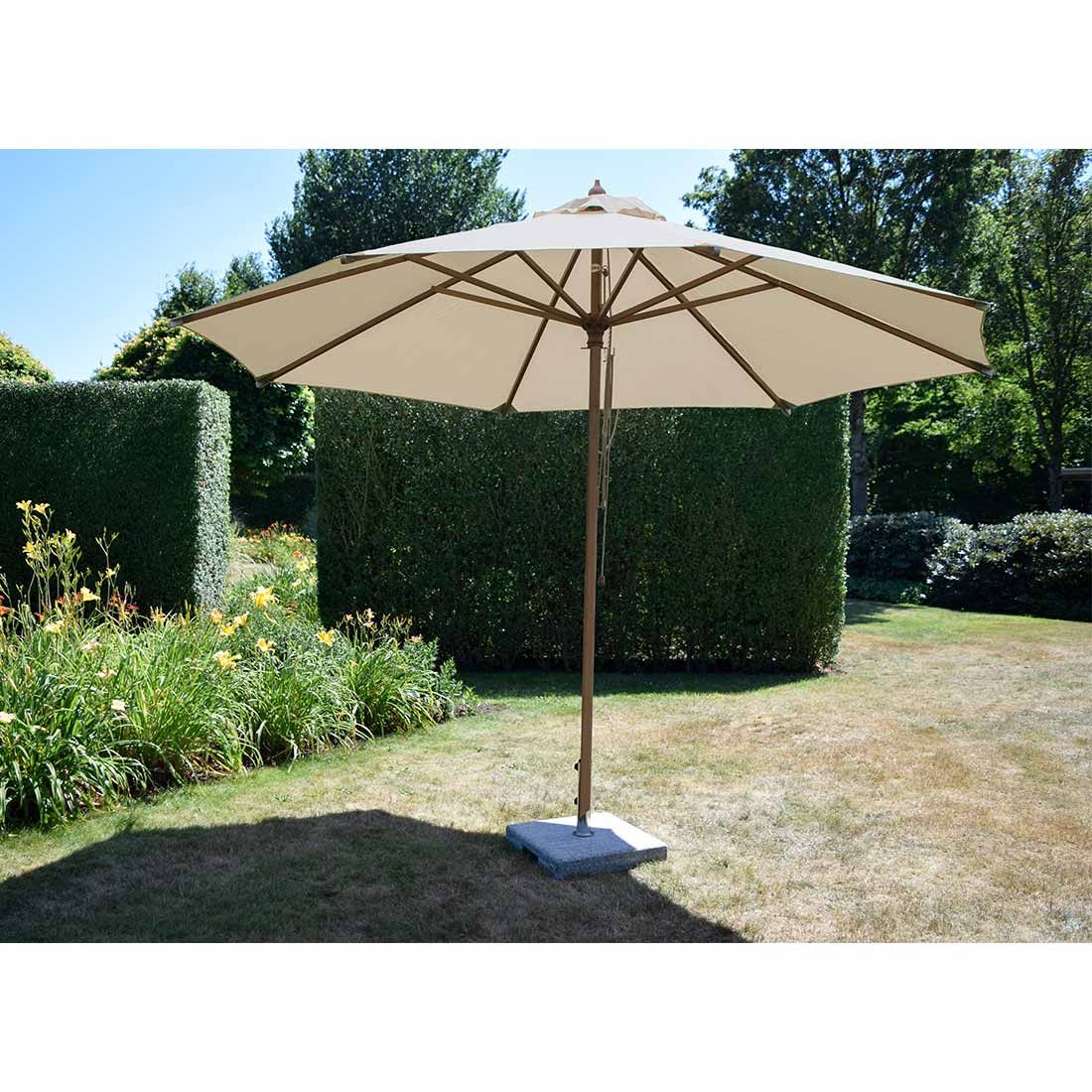 Zebra Calypso Novo Sonnenschirm Ø300cm Holz/Olefin