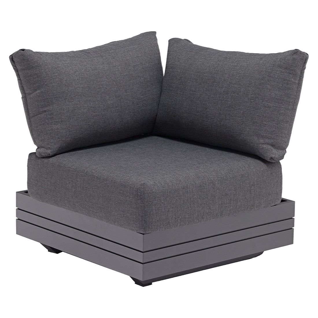 Zebra Cubo Ecklounge 2-tlg. Aluminium/Olefin