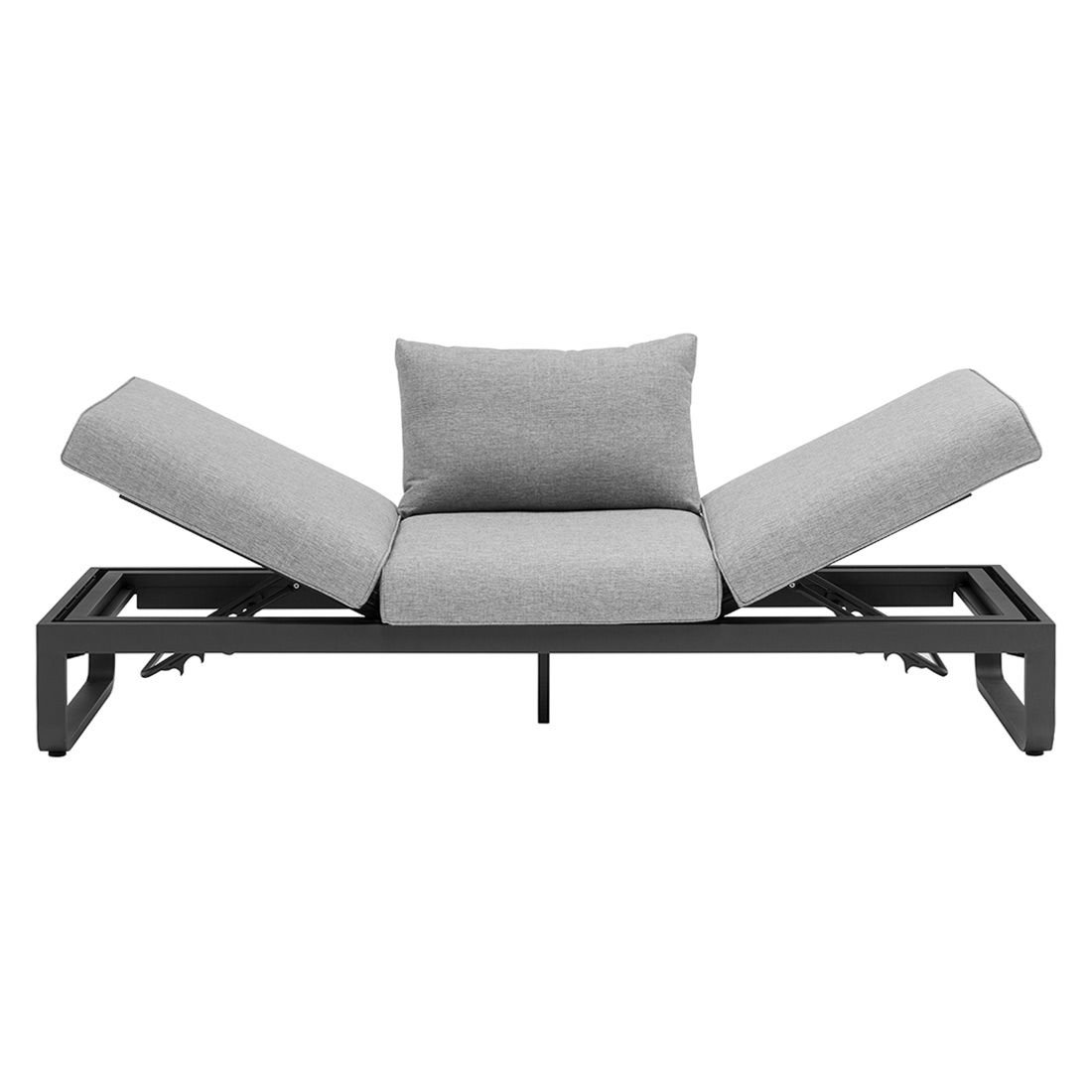 Zebra Fly Gartensofa inkl. Lounge Hocker Aluminium/Olefin