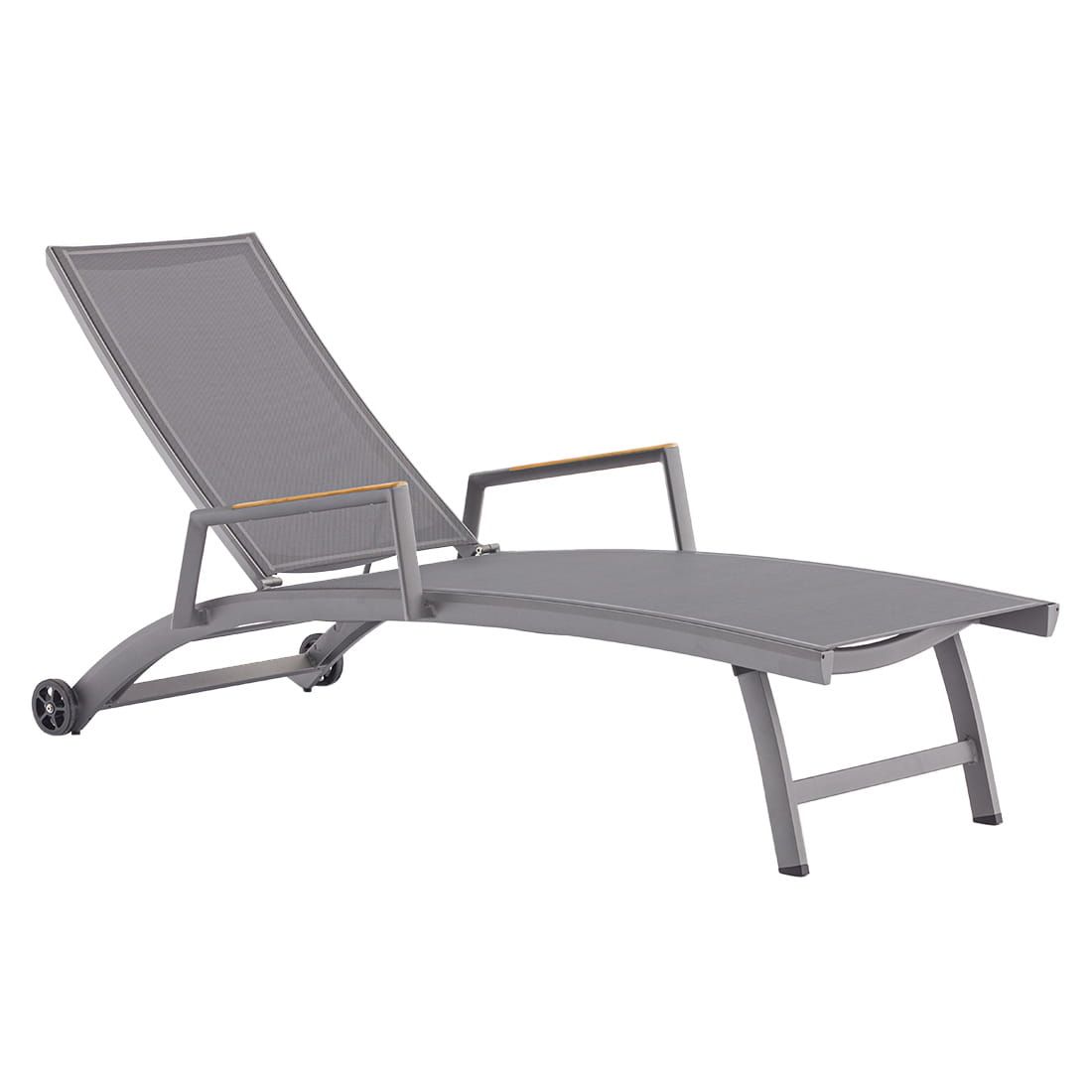 Zebra Fly Gartenliege verstellbar Aluminium/Textilene