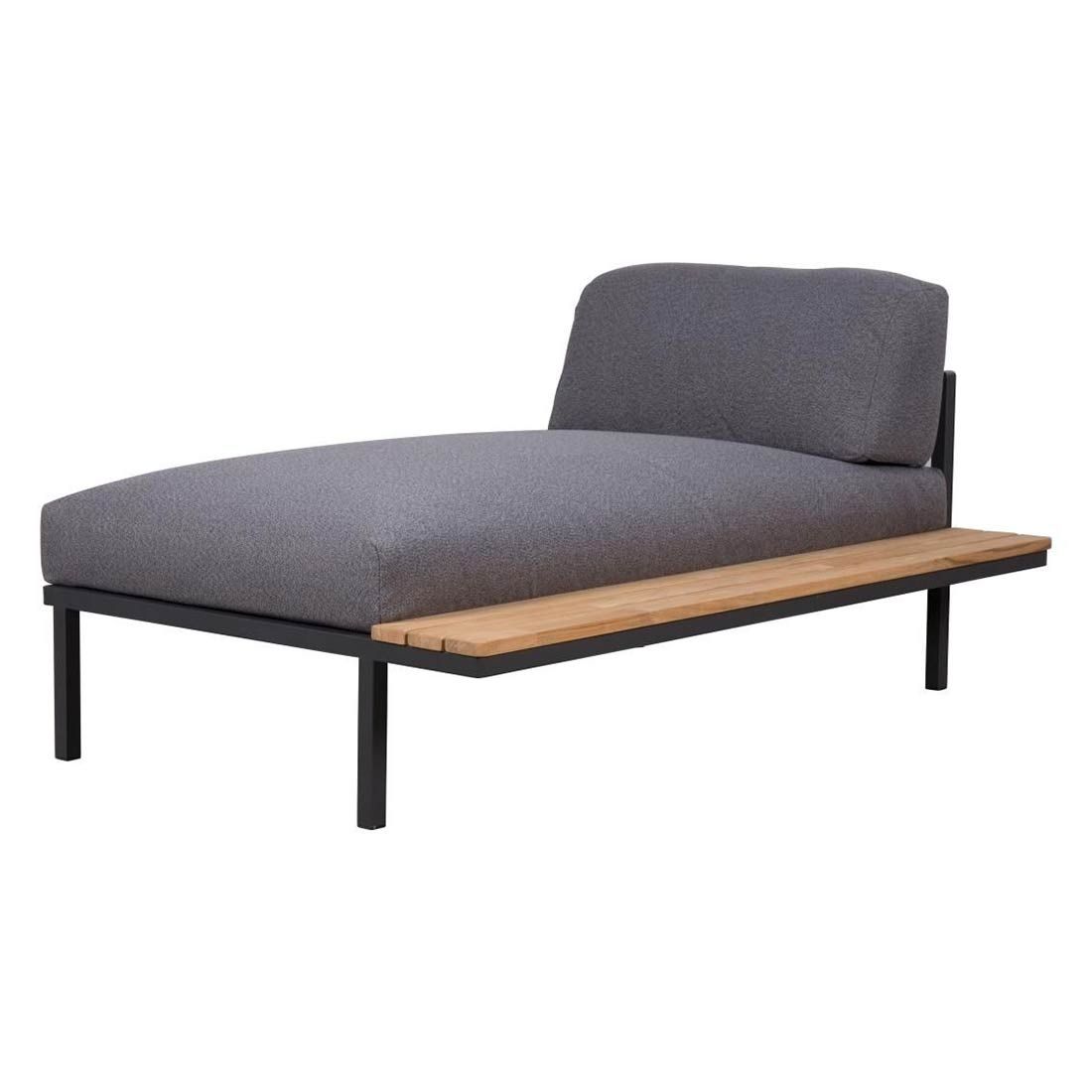 Zebra Hudson Ecklounge 4-tlg. Edelstahl/Tuvatextil