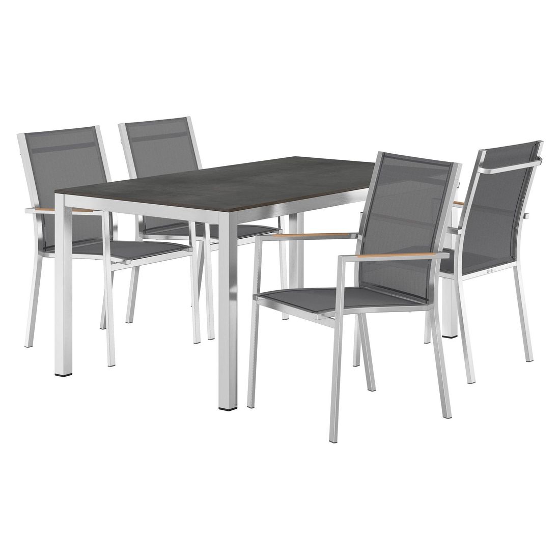 Zebra One Gartenmöbelset 5-tlg. mit Tisch 160x90 cm
