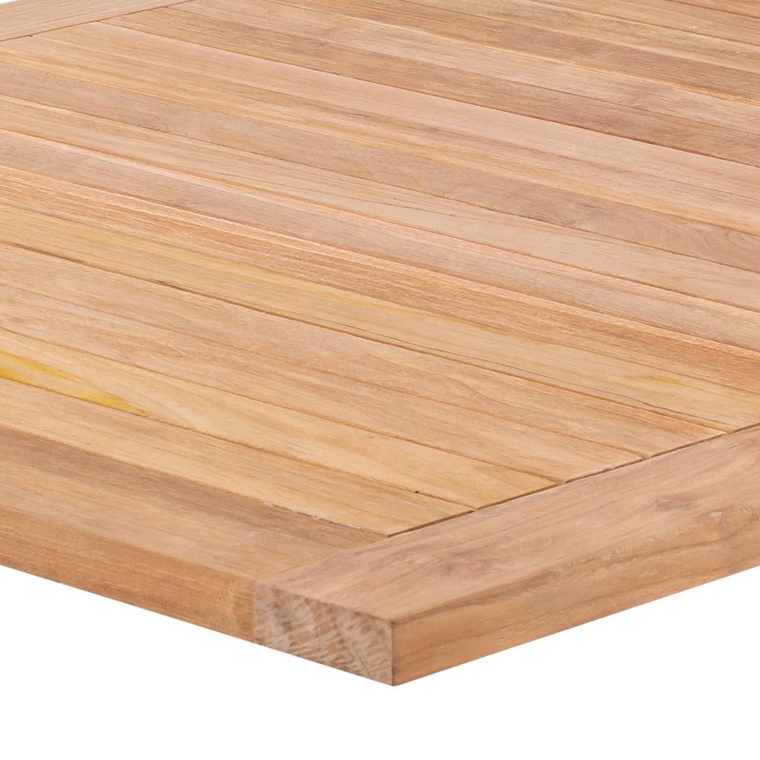 Zebra Opus Gartentisch 180x100cm Edelstahl/Teak