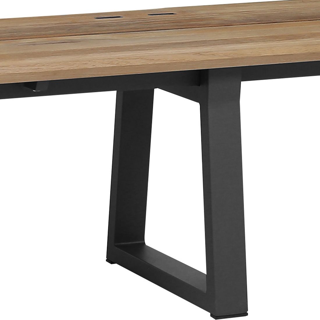 Zebra Phönix Gartenbank Aluminium/Teak