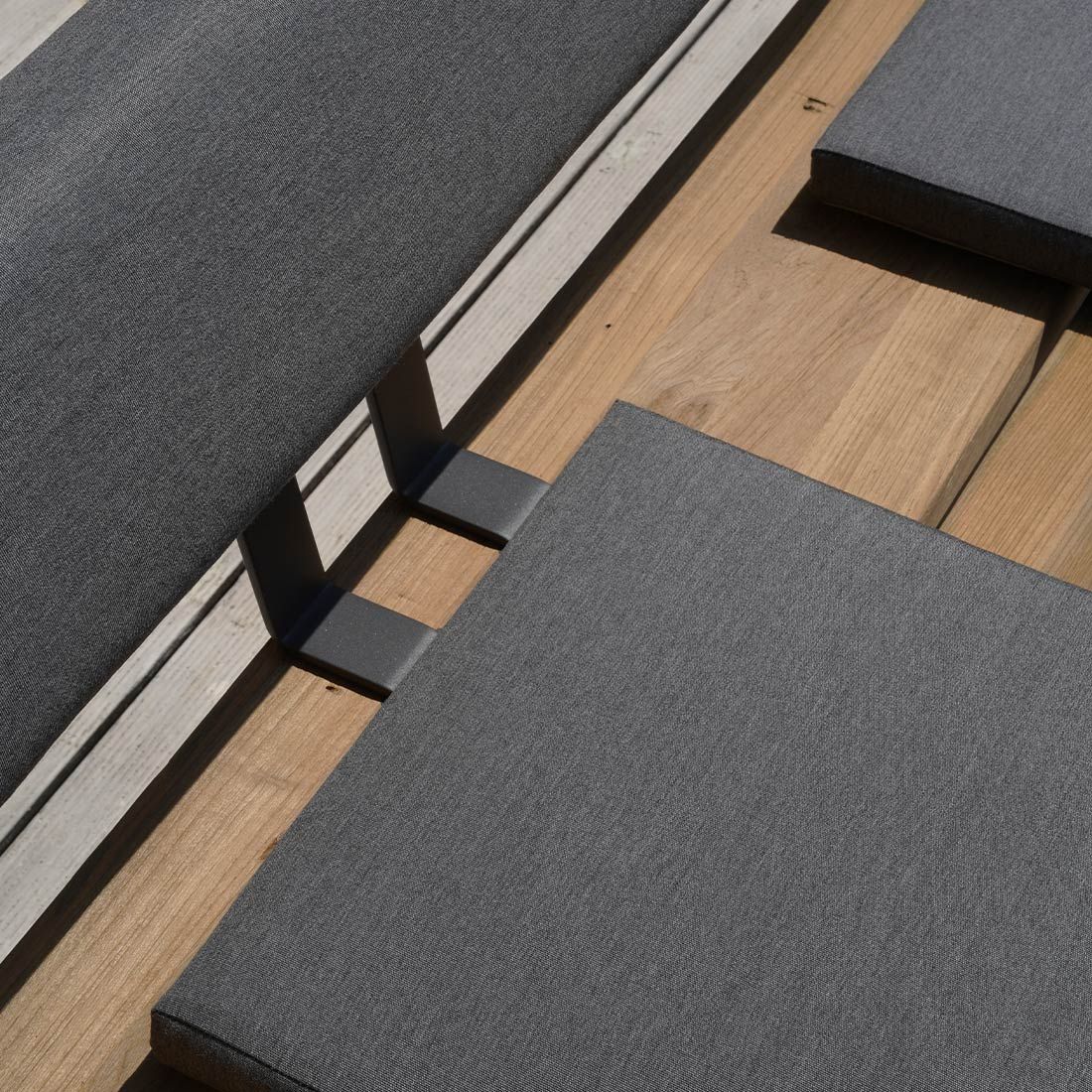 Zebra Phönix Gartenbank Aluminium/Teak