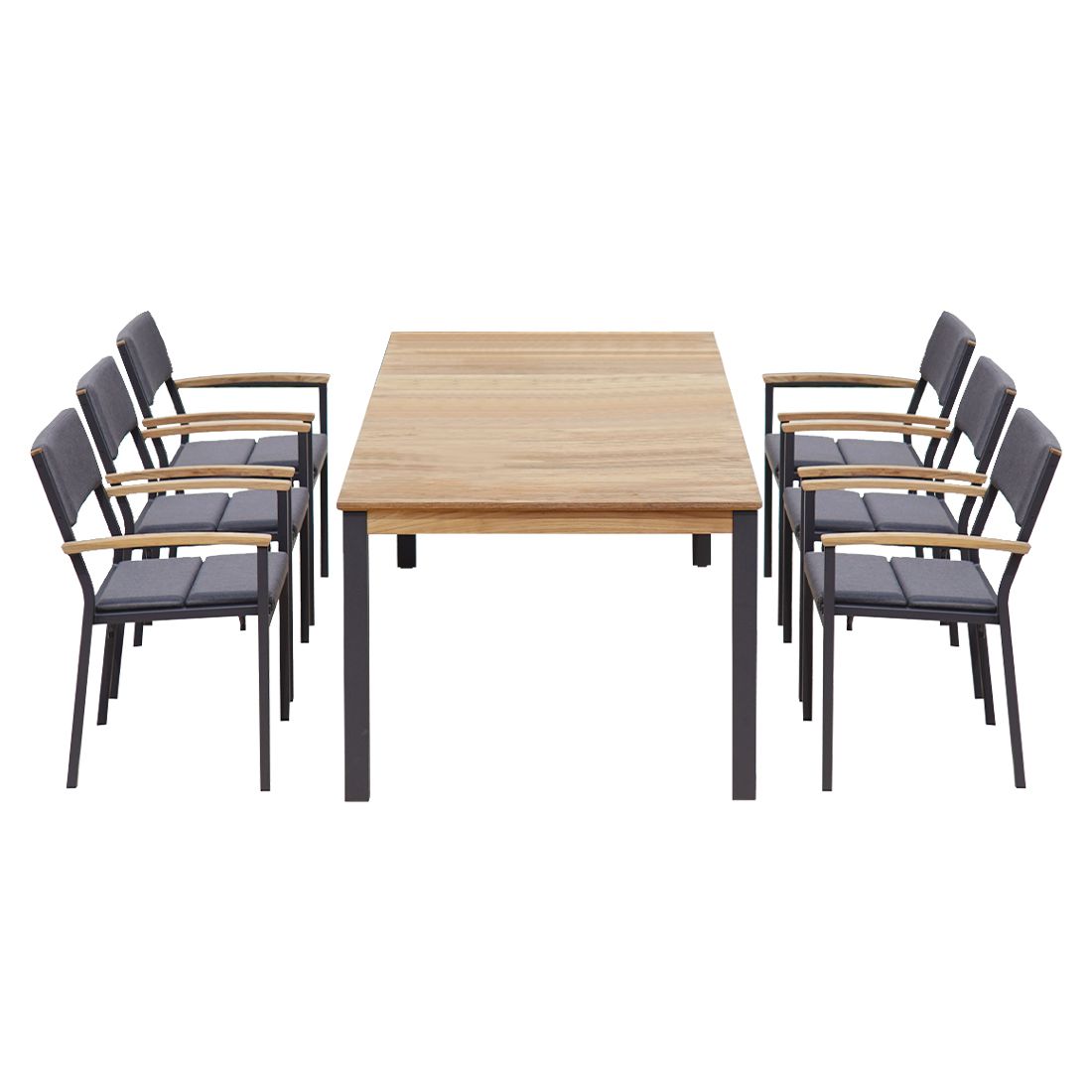 Zebra Quadux Gartenmöbel-Set 7-tlg. Tisch 220x100cm