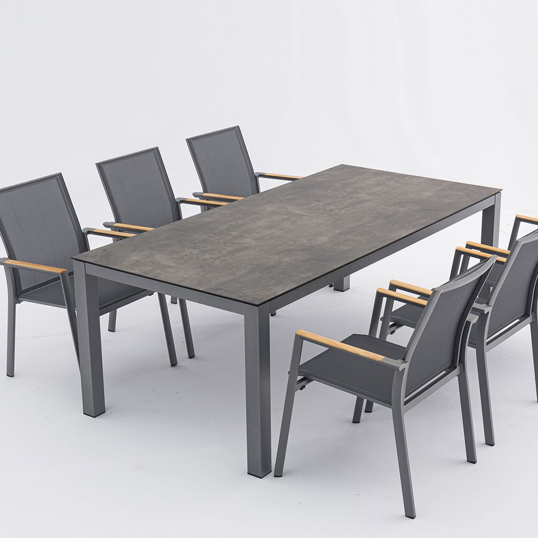 Zebra Sela Gartentisch 210x100cm Aluminium/HPL
