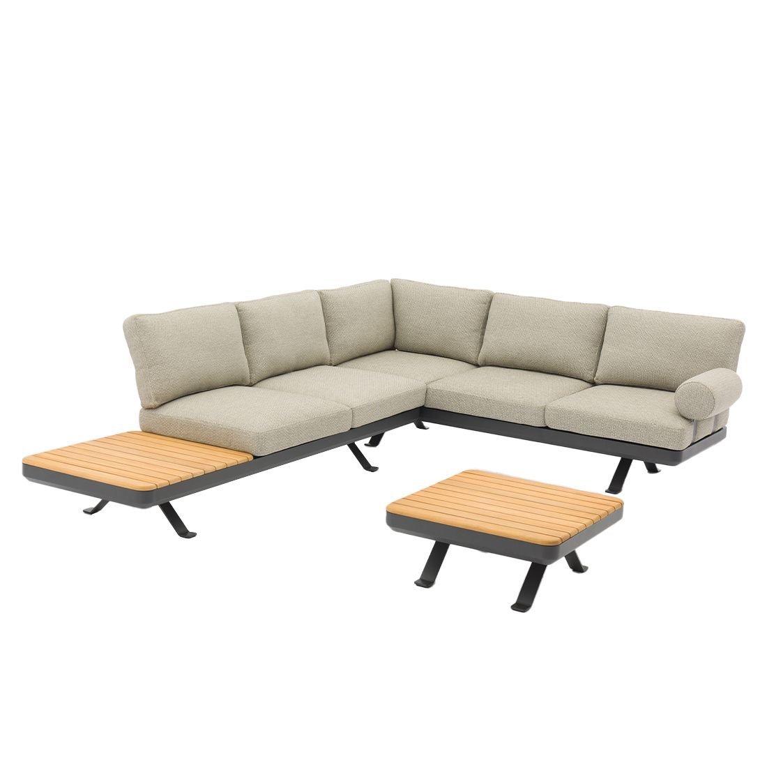 Zebra Sky Ecklounge 2-tlg. Aluminium/Sunproof