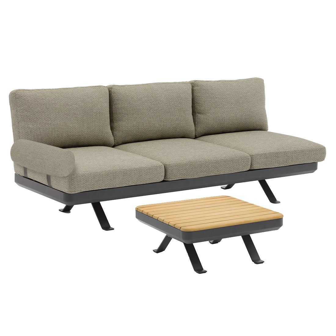 Zebra Sky Loungeset 2-tlg. Aluminium/Sunproof
