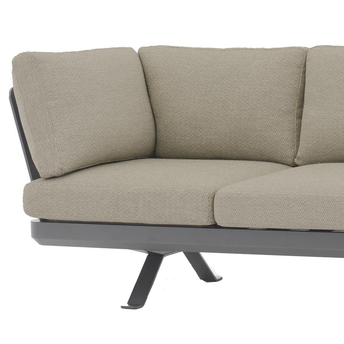 Zebra Sky Ecklounge 3-tlg. Aluminium/Sunproof