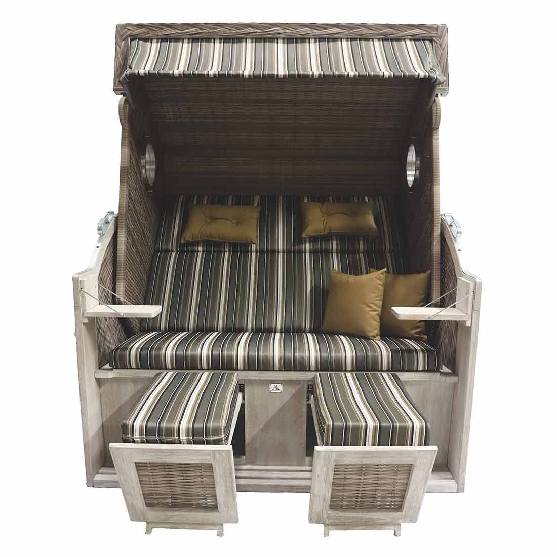deVries Pure® Cliff XXL Strandkorb Pinie/Geflecht Des.440