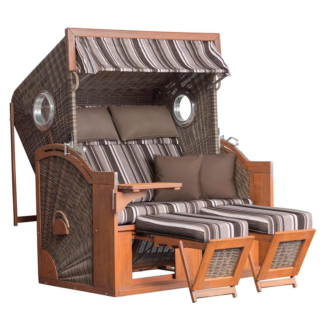 deVries Pure® Seaside XXL Strandkorb Pinie/Geflecht Des455