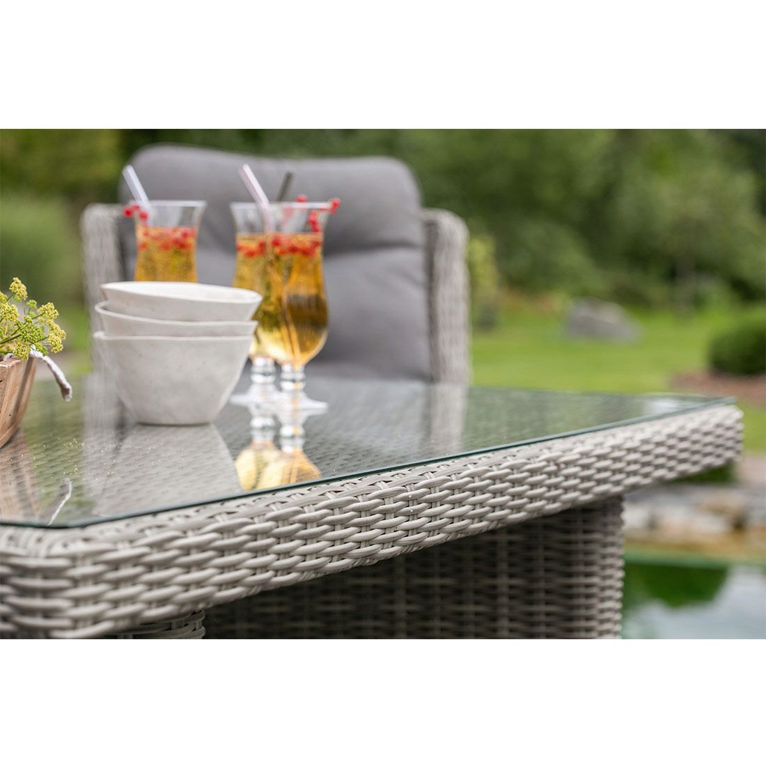deVries Salou Gartenmöbelset 5-tlg. mit Tisch 165x90cm