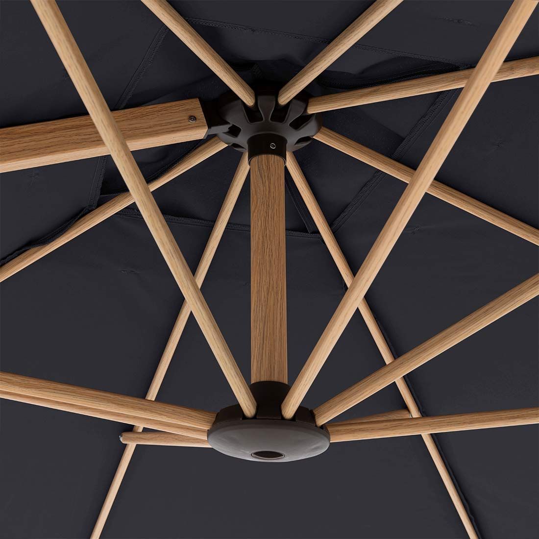 Doppler Alu-Wood Ultra Ampelschirm 300x220cm Holzoptik/Aluminium