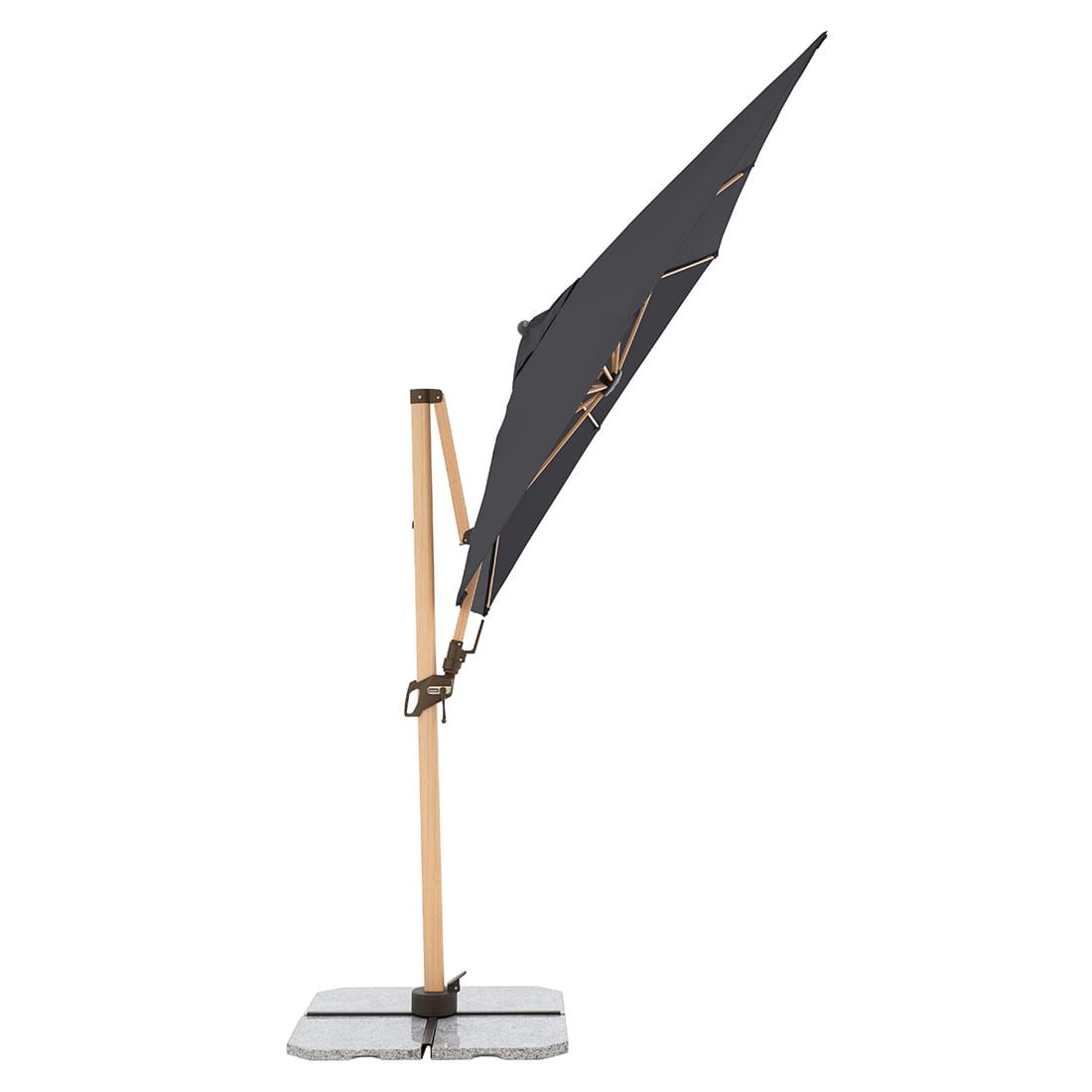 Doppler Alu-Wood Ultra Ampelschirm 300x220cm Holzoptik/Aluminium