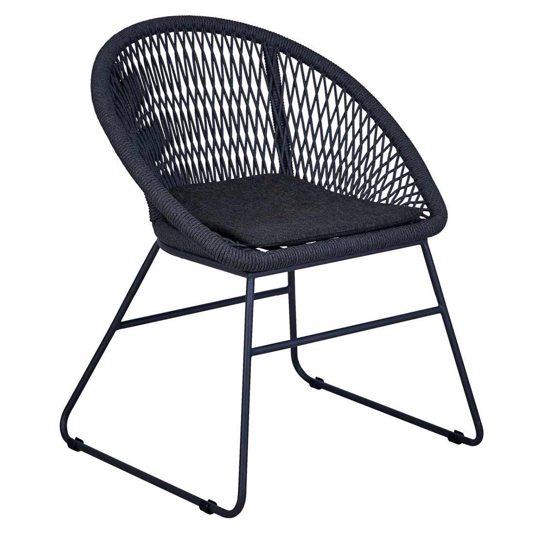 OUTLIV. Edson Gartenmöbelset 5-tlg. Tisch Ø130cm inkl. Kissen