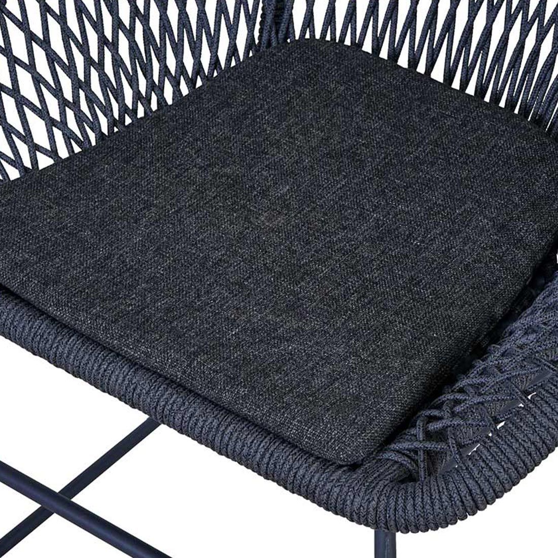 OUTLIV. Edson Gartenmöbelset 5-tlg. Tisch Ø130cm inkl. Kissen
