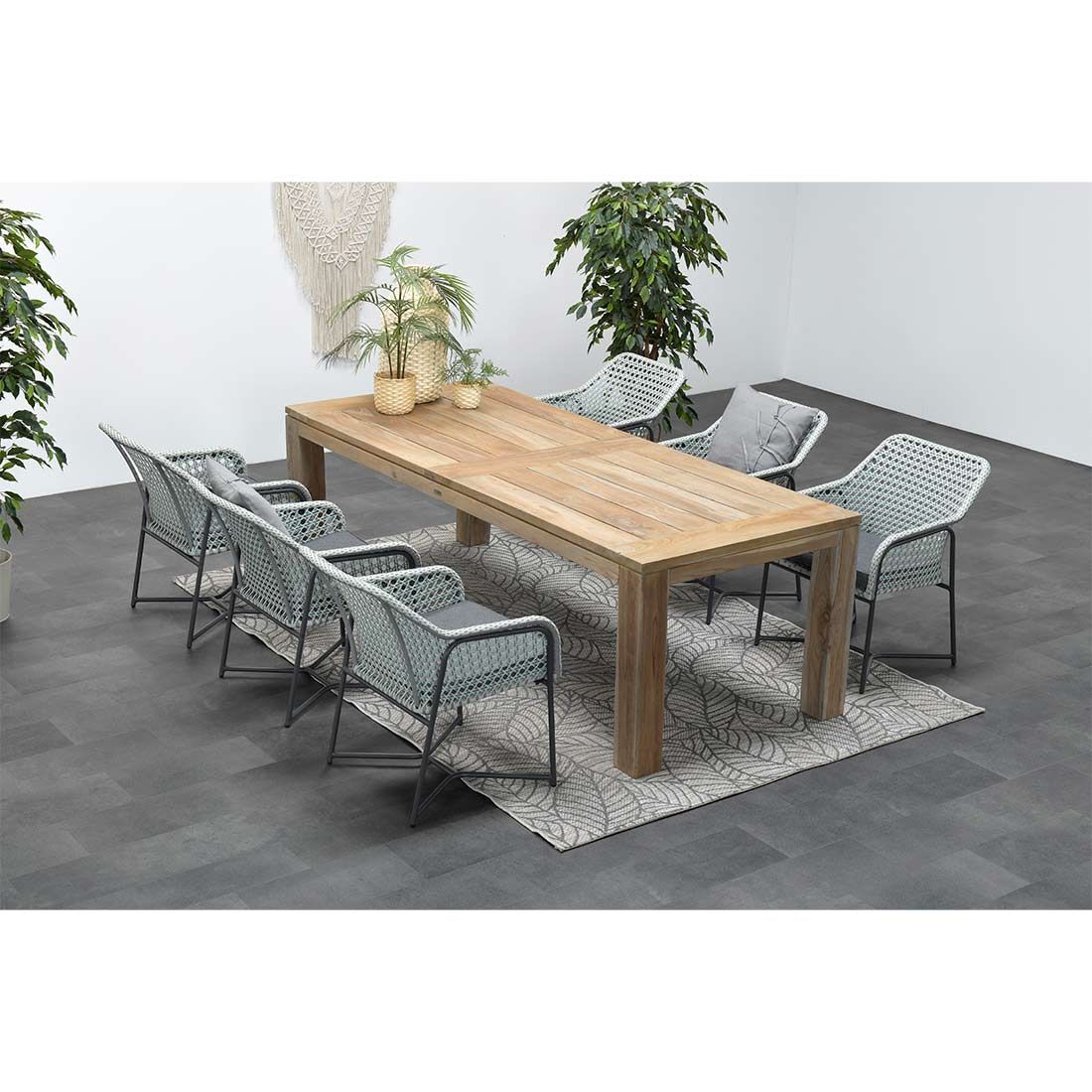 Garden Impressions Bellevue Diningsessel Aluminium/Rope