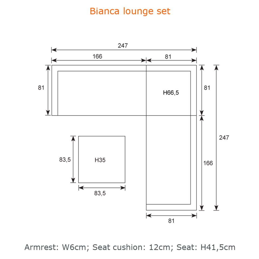 Garden Impressions Bianca Ecklounge Aluminium/Polyester