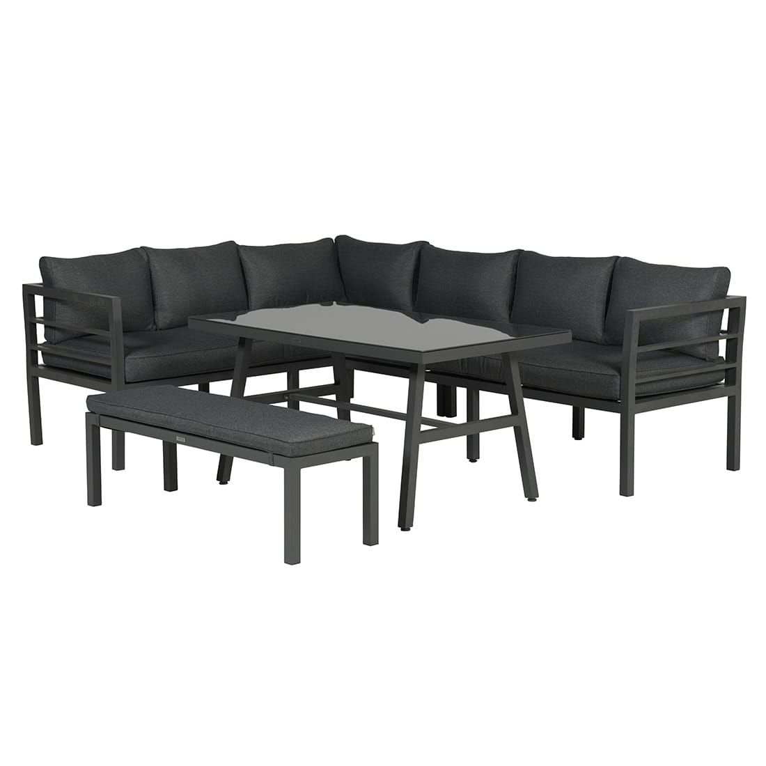 Garden Impressions Blakes Dininglounge 4-tlg. Aluminium/Polyester