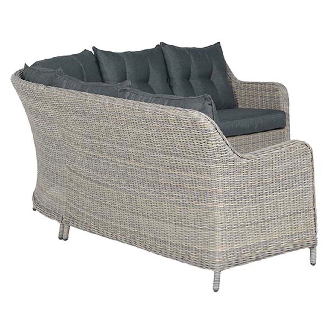 Garden Impressions Milwaukee Ecklounge 3-teilig Geflecht inklusive Kissen