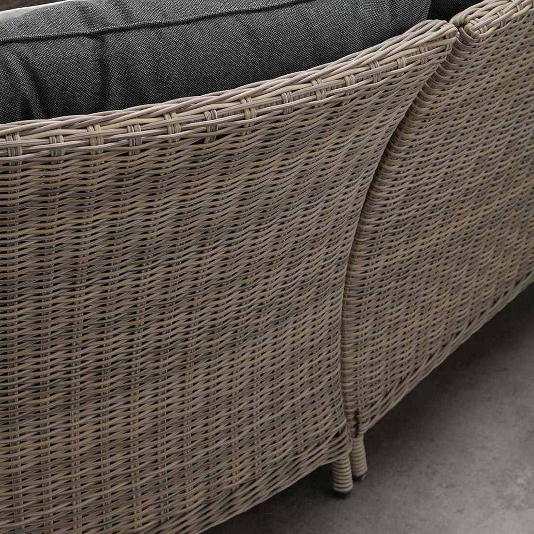 Garden Impressions Milwaukee Ecklounge 3-teilig Geflecht inklusive Kissen