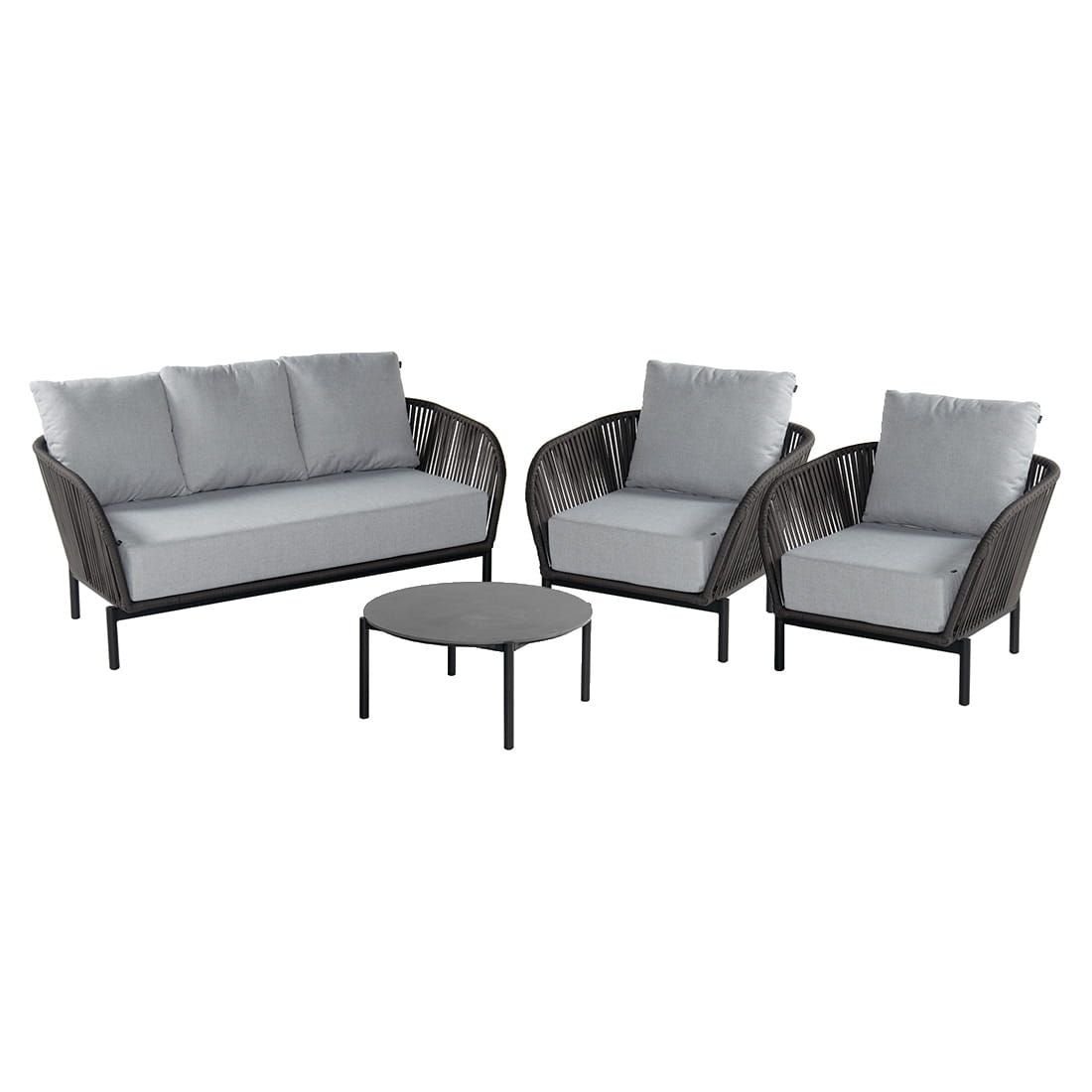 Hartman Arezzo Loungeset 4-tlg. Aluminium/Rope/Olefin