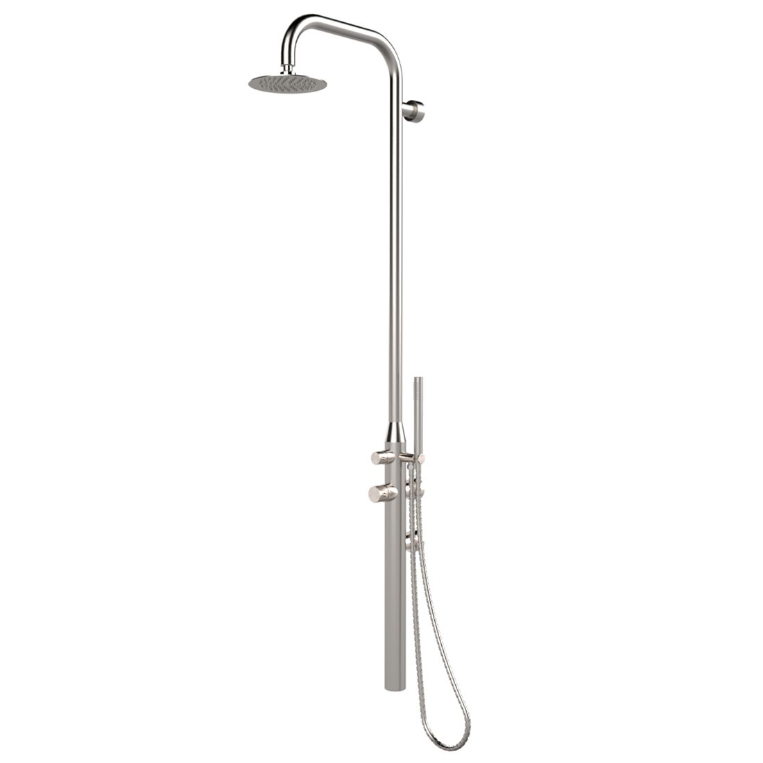 Ideal Juist Gartendusche Warmwasser Edelstahl Wandmontage