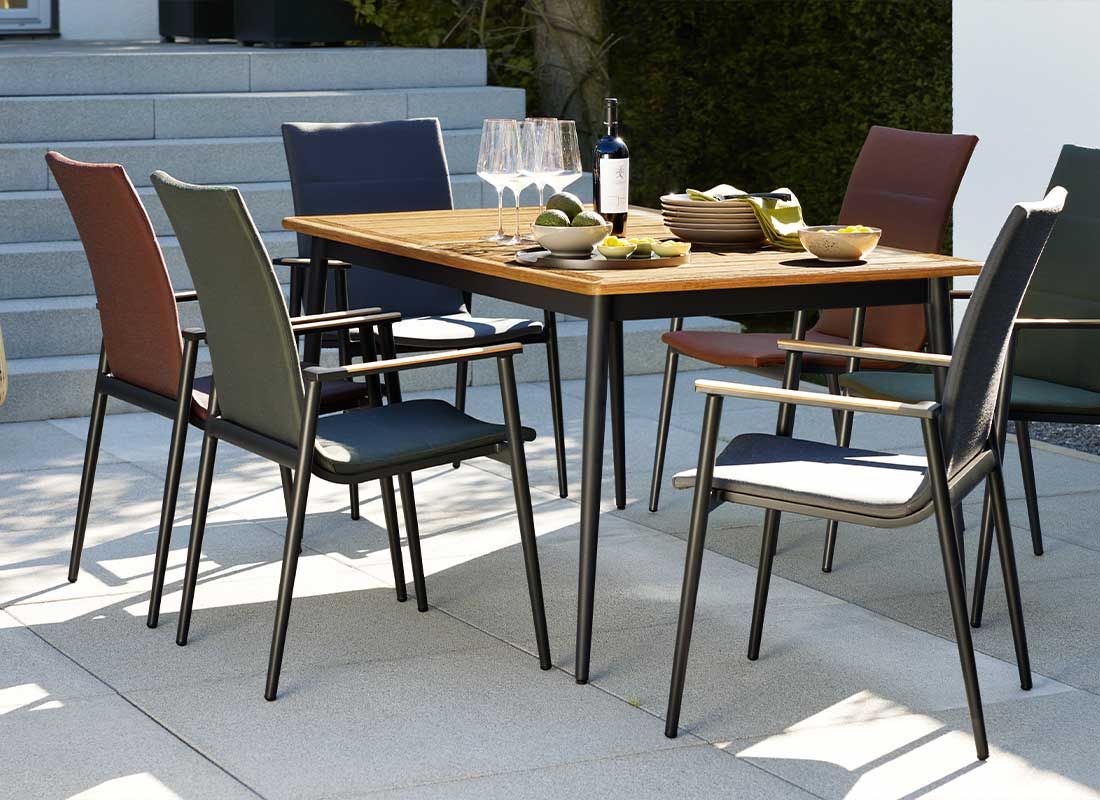 Interliving 7001 Hochlehner Aluminium/Textilene