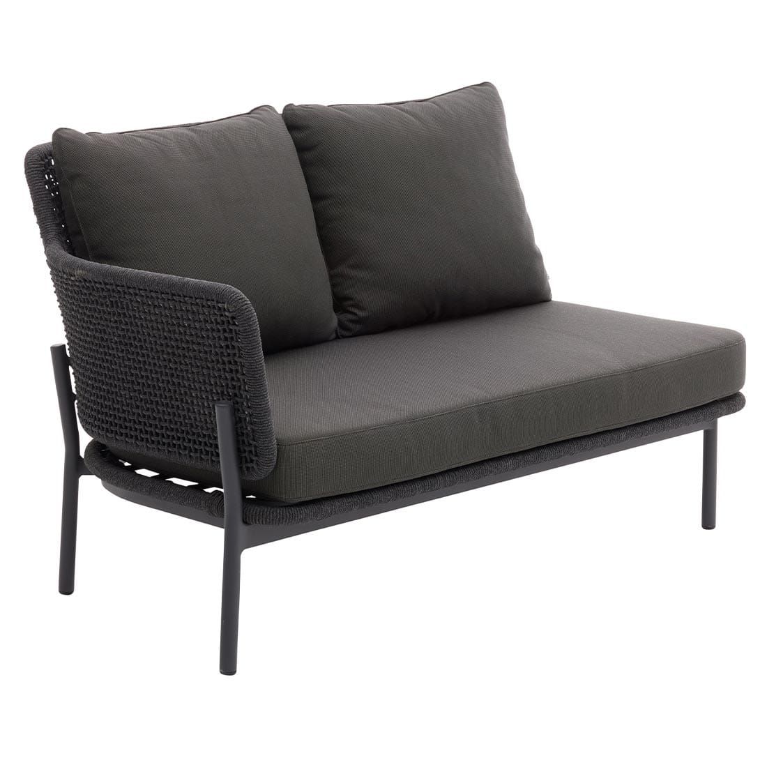Interliving 7005 Endmodul links Aluminium/Rope/Olefin