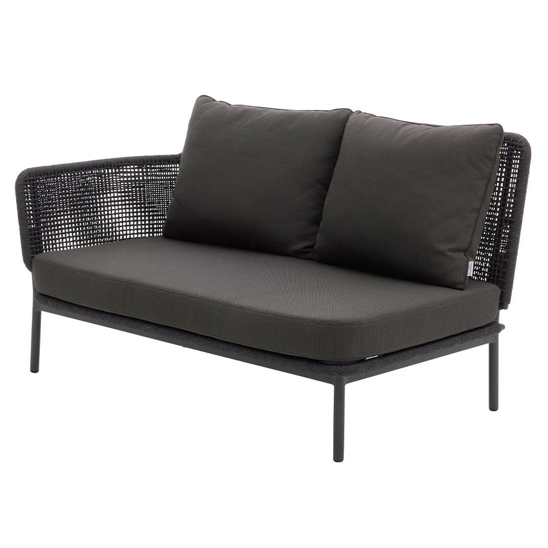 Interliving 7005 Endmodul links Aluminium/Rope/Olefin