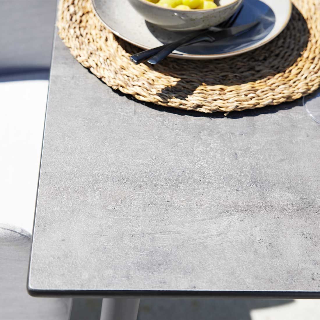 Interliving 7003 Gartentisch 160x95cm Aluminium/HPL