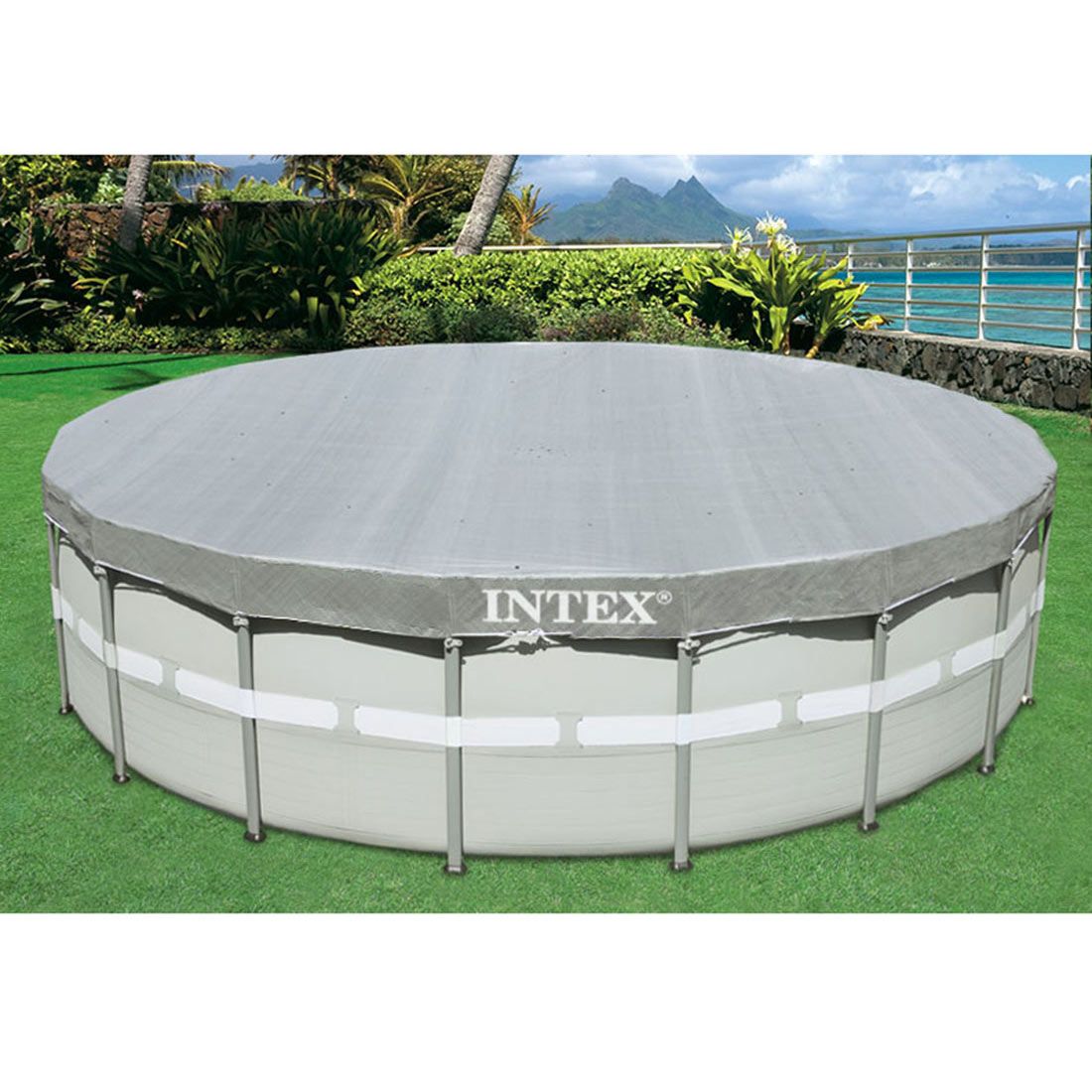 Intex Deluxe Abdeckplane für Frame-Pool Ø488 cm