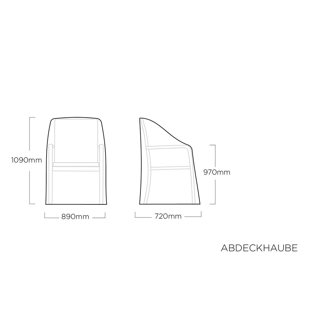 Kettler Abdeckhaube für Stapelstühle Polyester