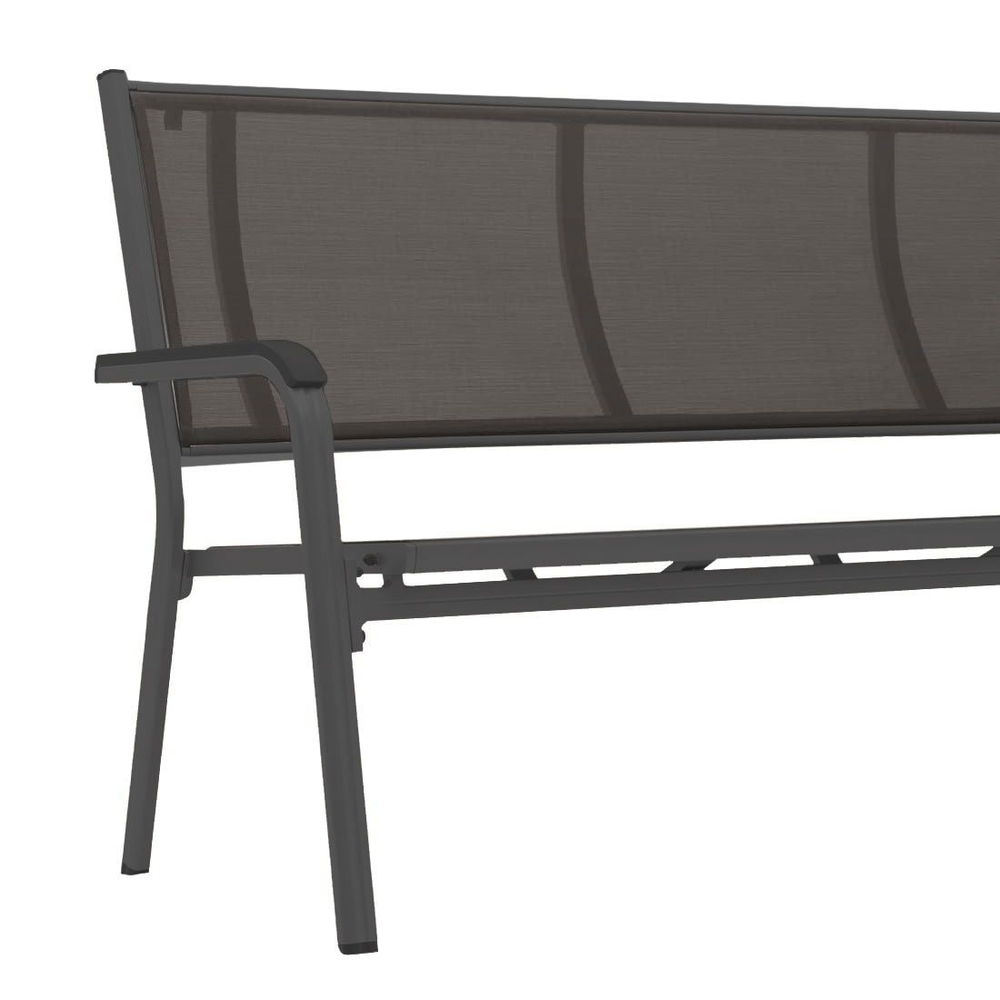 Kettler Basic Plus Gartenbank Aluminium/Textilene