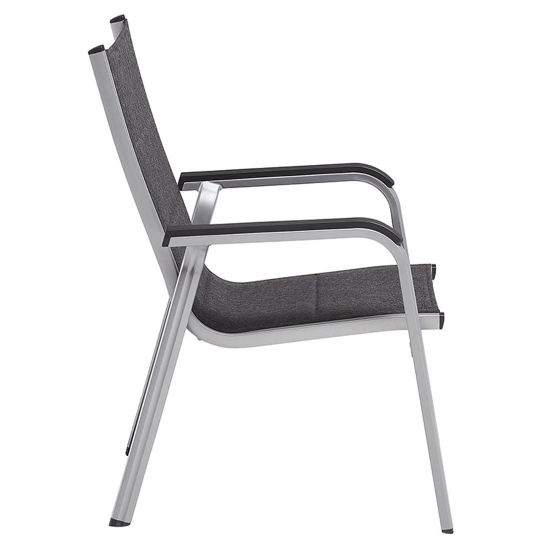 Kettler Basic Plus pad Stapelsessel Aluminium/Outdoorgewebe