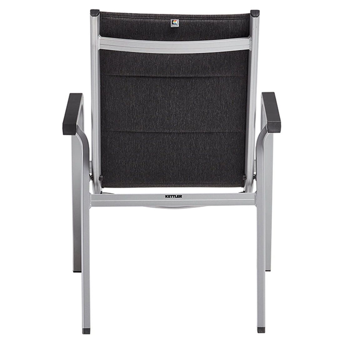 Kettler Basic Plus pad Stapelsessel Aluminium/Outdoorgewebe